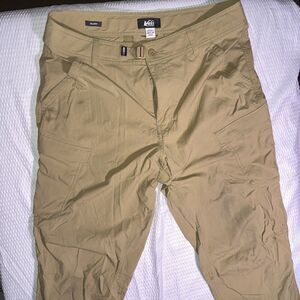 REI Co-op Cargo Pants Mens 34x30 Khaki Relaxed Fit Hiking Utility